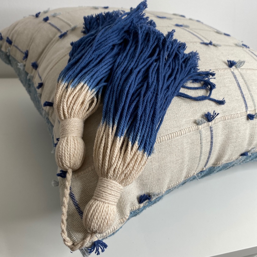 Opalhouse square washed textured throw pillow blue - Picture 8 of 8